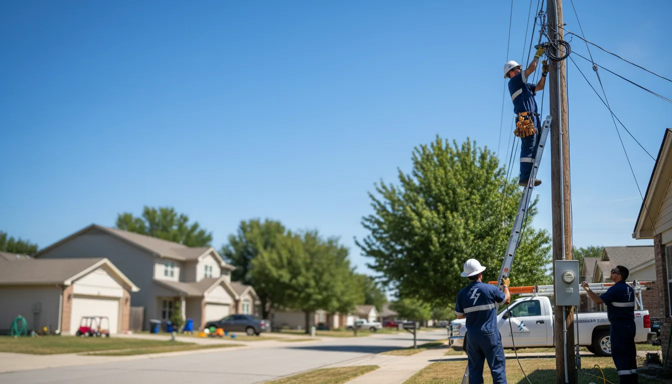 Residential electrician providing installation services in Cainsville, MO